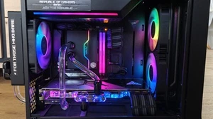 High-End Custom Wasserkühlung Mini-ITX Gaming PC - Bild 1 von 10