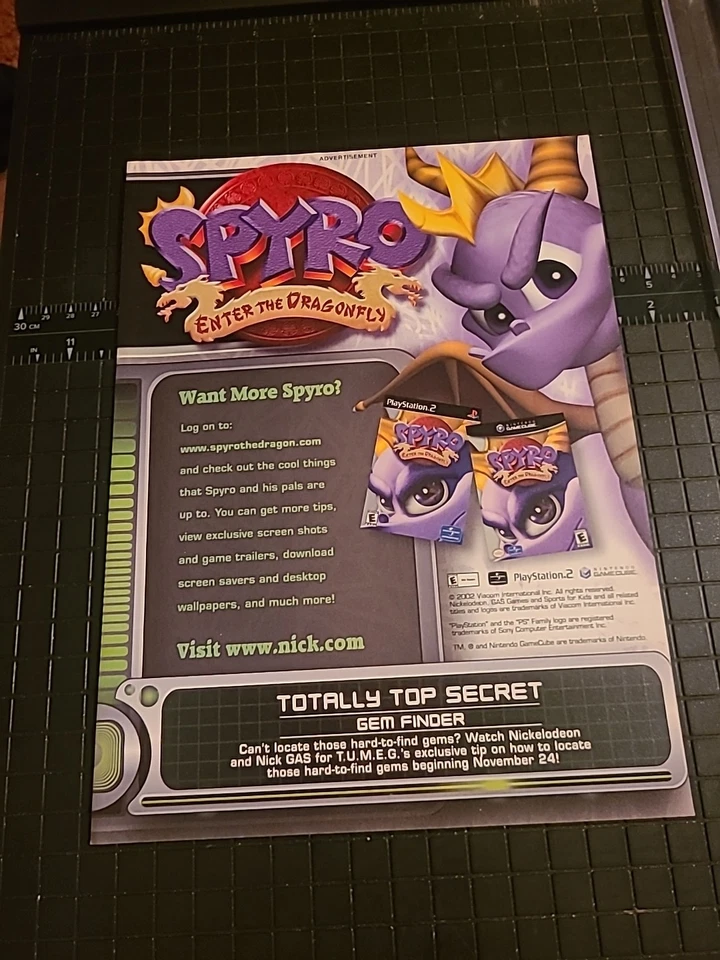 Spyro Enter The Dragonfly Original Promo Art Print Ad 8X11 2003 - Image 1 of 1