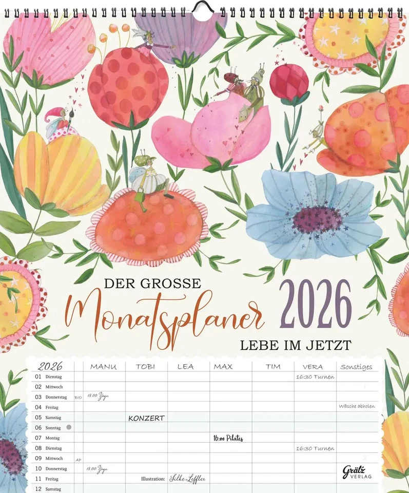 Großer Monatsplaner 2026 | Silke Leffler | Tropical Paradise | Kalender | 2026 - Bild 1 von 1