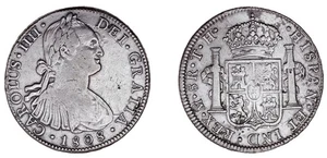 8 SILVER REALES / PLATA. CHARLES IV - CARLOS IV. POTOSÍ. 1792. VF / MBC. - Imagen 1 de 1