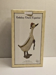 TII Colecciones Arte Popular Navidad Pato Resina Estatuilla 12" Vacaciones - Imagen 1 de 15