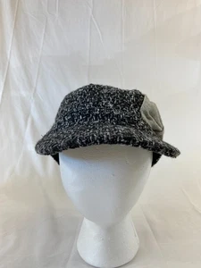 Cappello aderente berretto Charlie Cadet affascinante ragazza fiocco decorativo grigio nero tessuto carino - Foto 1 di 11