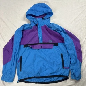Vintage The North Face Pullover Blau Windbreaker Jacke Packable Anorak Herren S - Bild 1 von 13