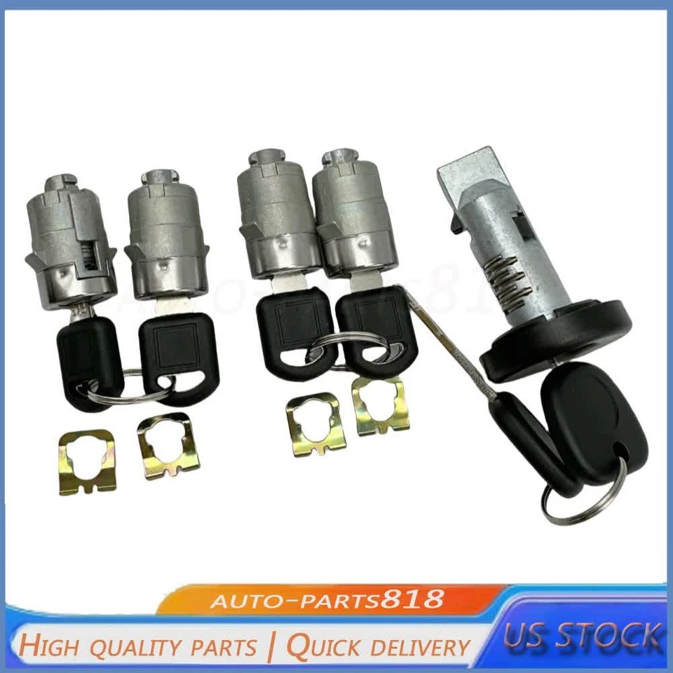 Fits Chevy Express Van 2010-2014  Ignition & 4 Door Lock Cylinders W/2 Keys - Imagem 1 de 4