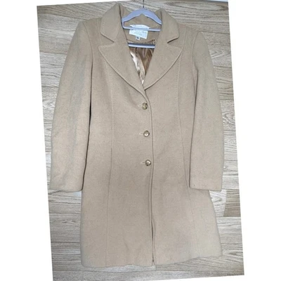 Abrigo de pelo camel de lujo Nordstrom | Abrigo camel vintage a medida talla 10 Foto 1 de 4