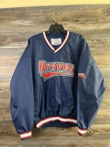 Vintage Atlanta Braves Starter Jacket Size XL VTG 90s MLB - Picture 1 of 10