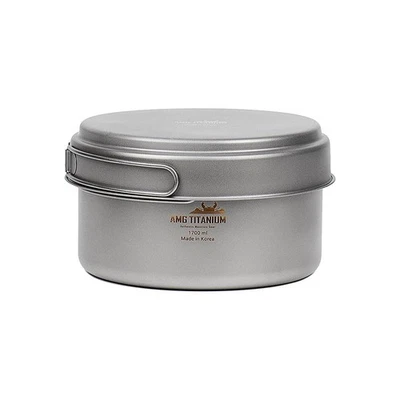 AMG Titanium 1.7L Pot (Mess Kit) Ultralight POSCO Grade 2 Titanium Cookpot Pouch - Image 1 of 4