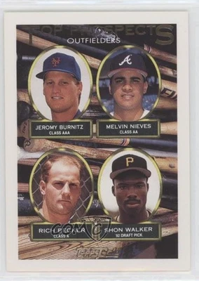 1993 Topps Top Prospects Gold Jeromy Burnitz Melvin Nieves Rich Becker Rookie RC - Image 1 of 2