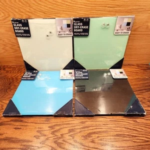 Quartet magnetische trocken abwischbare Glastafel modular 17,7" Set schwarz grün blau weiß - Bild 1 von 20