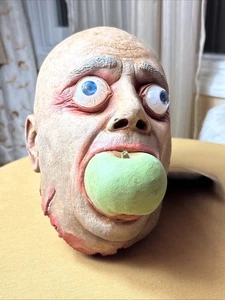 Don Post Onkel Fester abgetrennter Halloween Kopf mit Etikett selten - Bild 1 von 21