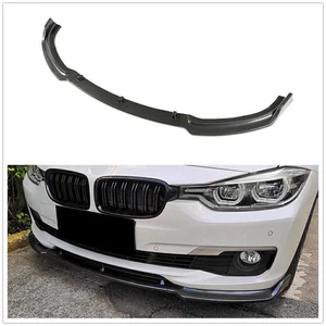 Front Bumper Spoiler Splitter Carbon Fiber Style For 2013-2018 BMW F30 F31 320li - Picture 1 of 8
