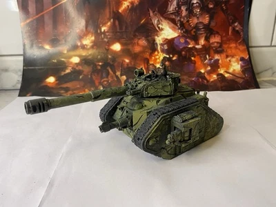 Astra Militarum Leeman Russ With Forge World Vanquisher Turret Painted WH40k GW - Image 1 of 4