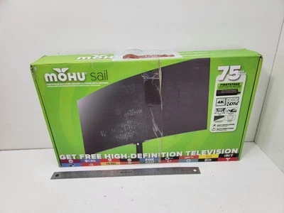 Antena HDTV multidireccional amplificada para exteriores Mohu Sail alcance de 75 millas - gris Foto 1 de 4