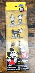 Disney Nano Metalfigs Diecast Mini Figures 5-Pack Mickey's 90th 4cm Complete Set - Picture 1 of 4