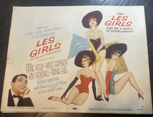 Les Girls Orig Lobby Card Movie Poster Gene Kelley Mitzi Gaynor Loews 1957 Rare - Picture 1 of 5