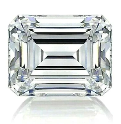 LAB-GROWN Diamond 1.00 Ct Emerald Cut Loose VVS1 Clarity D Color Gemstone  - Image 1 of 4