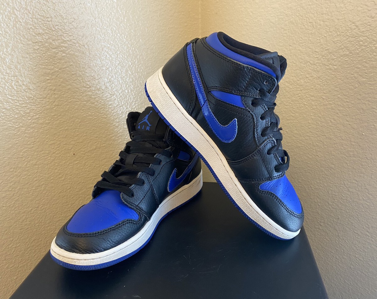 Jordan 1 Mid Black Hyper Royal for Sale | Authenticity Jordan 1 Mid Black Hyper Royal for Sale | Authenticity