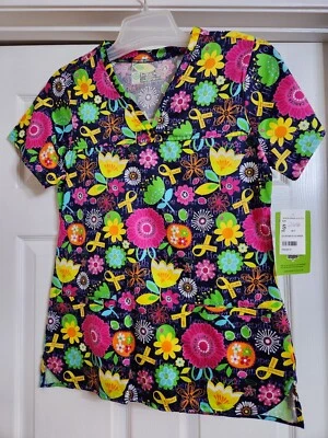 Blusa Médica White Swan Bio para Mujer Talla Pequeña, Courtney's Courage 5962. ¡NUEVO CON ETIQUETAS! Foto 1 de 4