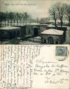 LUCCA CITTA'-PORTA ELISA SOTTO LA NEVE-C73-134 - Picture 1 of 1