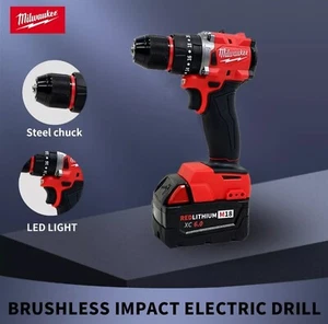 Este taladro eléctrico Milwaukee sin escobillas 18V es la herramienta perfecta para tu... - Imagen 1 de 6