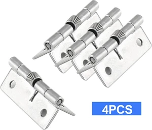 4Pk Spring Loaded Hinges for Cabinets 2 Inch Length Stainless Steel Spring Hinge - Picture 1 of 8