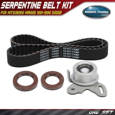 4x Kit de correa de distribución para Mitsubishi Mirage 1991-1996 Dodge Eagle Vista L4 1,5 L gasolina Foto 1 de 4