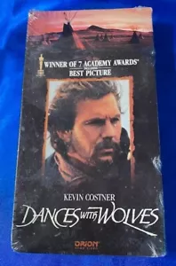VHS Dances With Wolves Original First Release Orion Factory Sealed - Picture 1 of 6