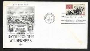 Civil War #1181 Battle of the Wilderness -ArtCraft FDC - Picture 1 of 2