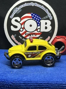 Matchbox 1960s Volkswagen Beetle Desert Rescue 4x4 Yellow Diecast 1:64 NM Cond - Picture 1 of 8