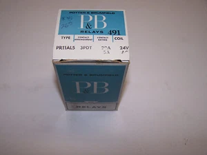 POTTER & BRUMFIELD #491 PR11AL5 RELAY * NEW IN BOX * 24VAC 3PDT 20A 5A  - Picture 1 of 2