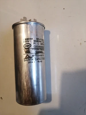 CBB65A  50uF  450v 50 / 60Hz Condensateur de moteur / SHUNTAI 50045679 - Photo 1/4