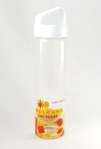 Botella de agua de vidrio de la ciudad colección Starbucks LAS VEGAS YAH 18,5 OZ - Imagen 1 de 9