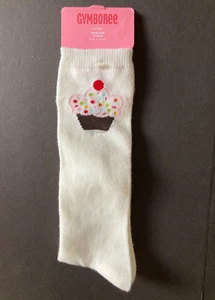 NWT Gymboree Cupcake Cutie Sz 5-7 Ivory Cupcake Knee High Socks - Picture 1 of 1