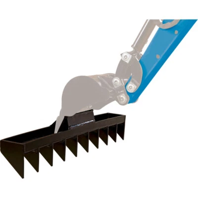 Scheppach Baggerrechen für Mini-Bagger EXC815 Rechen Wurzelrechen Roderechen - Bild 1 von 2