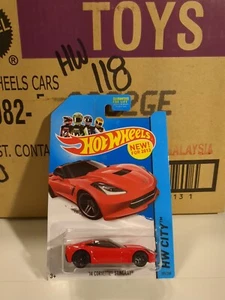 2013 Hot Wheels Red '14 Corvette Stingray #205 - Picture 1 of 6