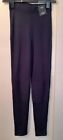 New Ladies Navy Marks And Spencer Thick High Rise Leggings With Stretch Size 6 