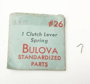 Bulova Original New 5AB #26 Clutch Lever Spring 1 Clutch Lever Spring ONLY - Imagen 1 de 3