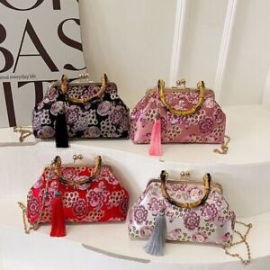 Chinese Style Wrist Bag Embroidery Handbag Fashion Shoulder Bags