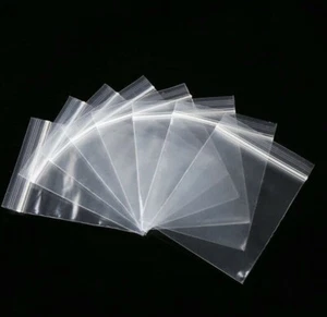 100PCS Kleine Durchsichtige Beutel Plastiktüten Druckverschlussbeutel - Picture 1 of 22