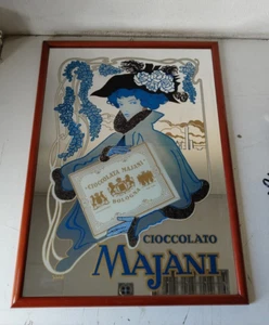 CIOCCOLATO MAJANI QUADRO/SPECCHIO PUBBLICITARIO ANNI 70/80 - Picture 1 of 7