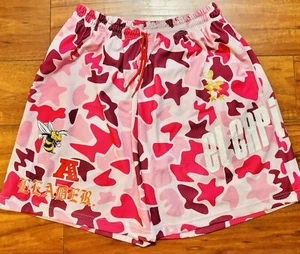 Mens El Capitan Honey Drip Bee A Leader Shorts Mesh PINK CAMO Sz XXXL Rare VTG - Picture 1 of 8