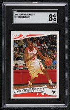 2006 Topps McDonald's High School All American Kevin Durant #B19 SGC 8