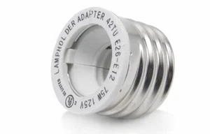 Adaptador E26 a E12 (paquete de 2) H&H E27 a E12 potencia máxima listada en UL 75W H4 - Imagen 1 de 5
