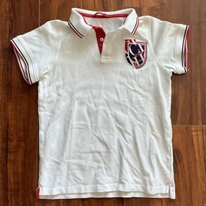 CAROLINA HERRERA Kids Boys White Short Sleeve Polo Size 12 - Picture 1 of 4