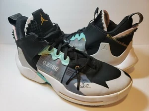 Jordan Why Not Zero 2 SE Black/White/Sail/Vast Grey AQ3562-001 Mens - Size 9 - Picture 1 of 12