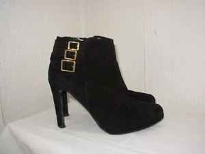 ANDRE Boots P.39 (chausse petit = 38,5/39) Daim noir - Imagen 1 de 11