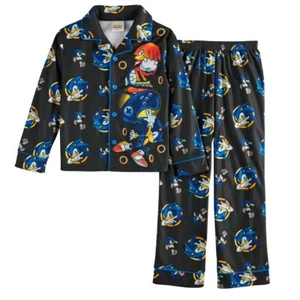Sonic the Hedgehog Flannel Type Pajama Set Size 6/7 or 8 NWT $38 RV - Picture 1 of 2