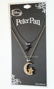 Disney PETER PAN TINKER BELL Luna Neverland Colgante Imitación Gema Collar Conjunto Nuevo con Etiquetas - Imagen 1 de 6