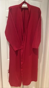 Coldwater Creek Wm-XL langer roter kuscheliger warmer Morgenmantel mit Krawatte + Taschen gebraucht, in einwandfreiem Zustand - Bild 1 von 10