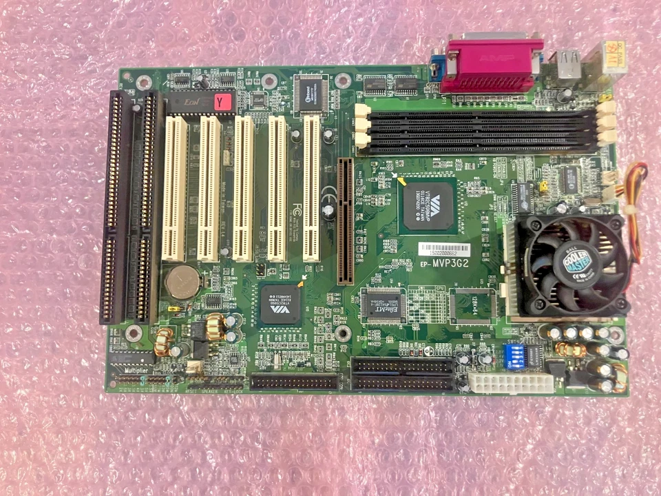 EPOX   Main Board ep-MVP-3G2Motherboard w/CPU and heatsink  NIB Vintage - Image 1 of 3